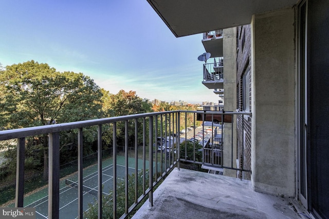 view of balcony