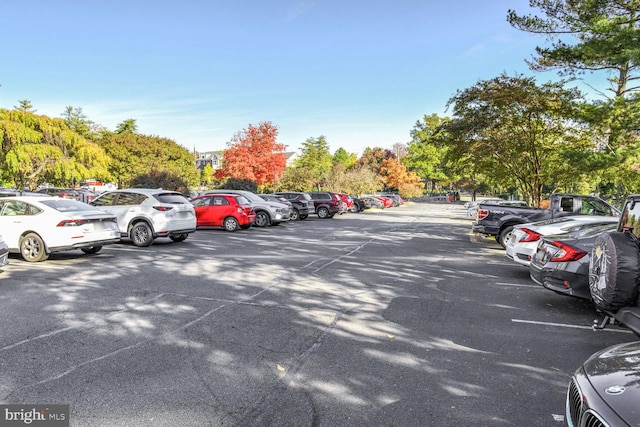 view of parking / parking lot