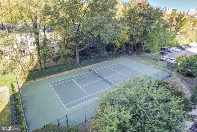 view of tennis court