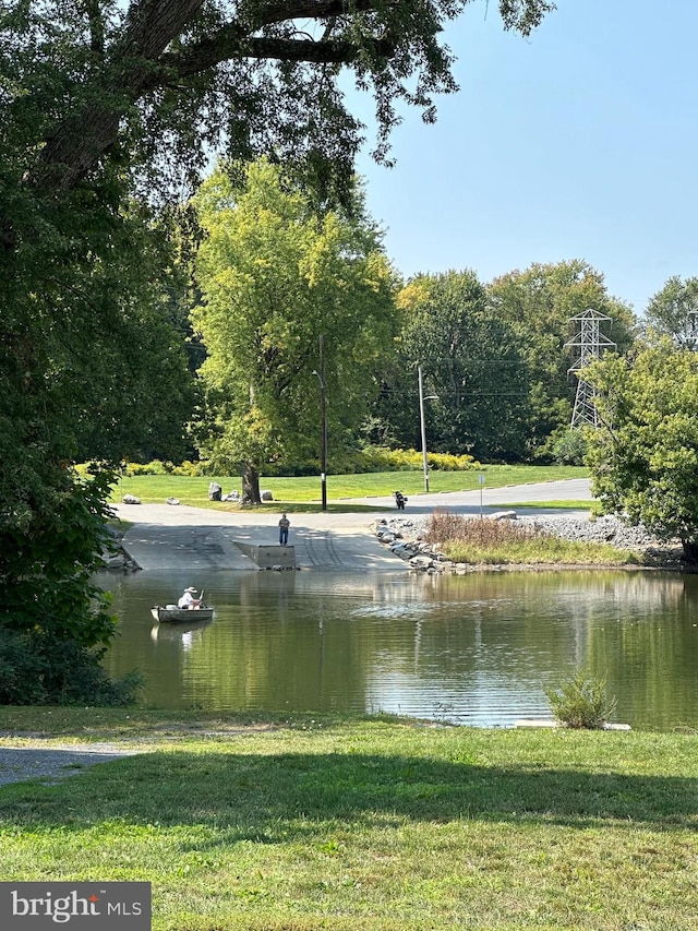 view of water feature