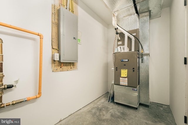 utility room with electric panel