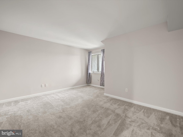 view of carpeted empty room