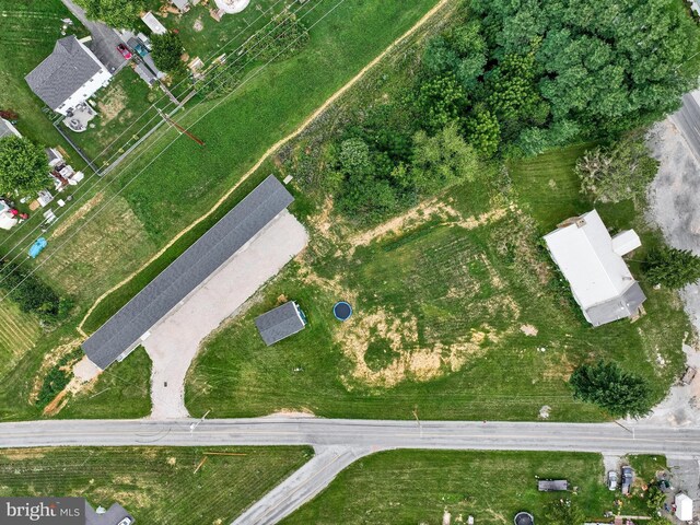 drone / aerial view featuring a rural view