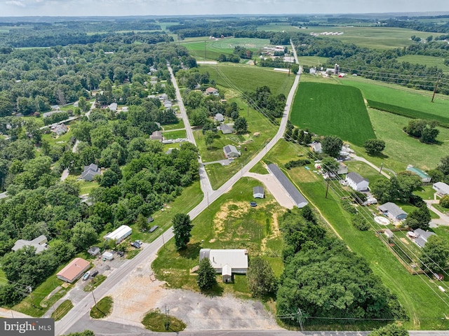 bird's eye view featuring a rural view