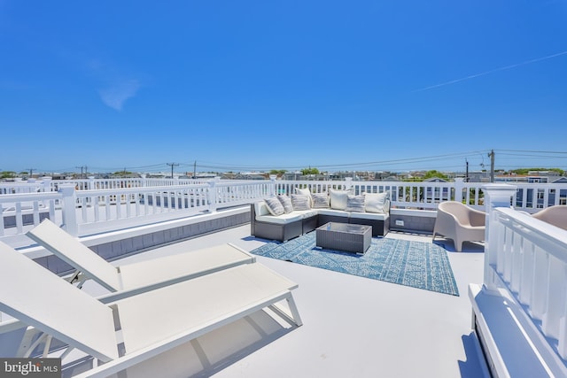 view of patio / terrace featuring an outdoor hangout area