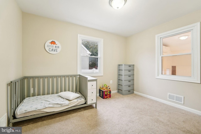 bedroom featuring carpet floors