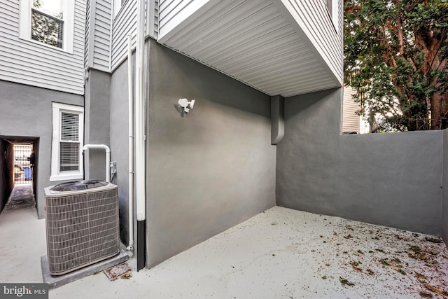 view of patio / terrace featuring central AC