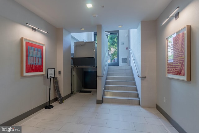 stairs featuring plenty of natural light