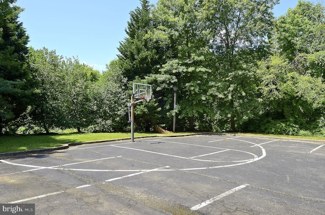 view of sport court with community basketball court