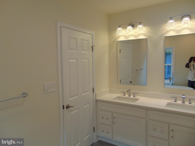 bathroom with vanity