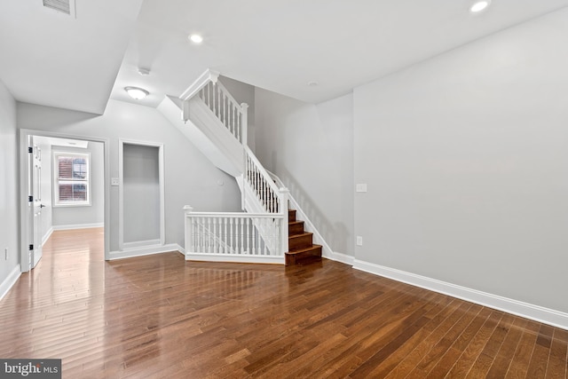 interior space featuring hardwood / wood-style floors