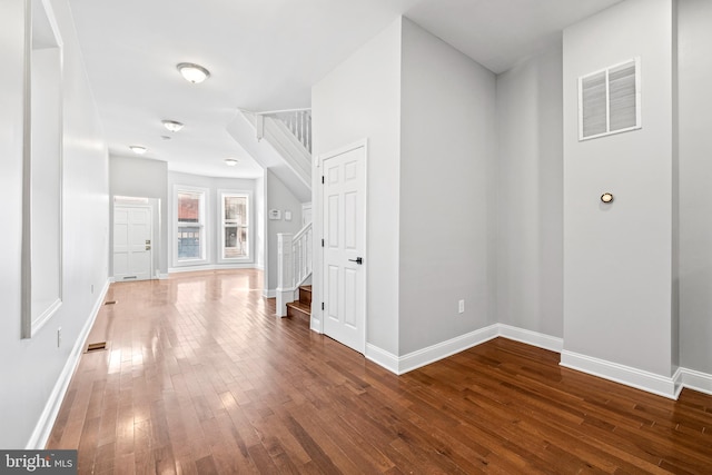 hall featuring hardwood / wood-style flooring