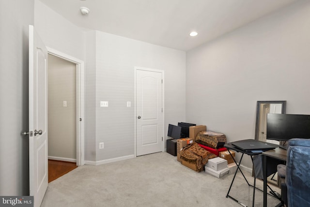 41930 Cushendall Ter, Aldie, VA 20105 - office area with carpet floors, baseboards, and recessed lighting
