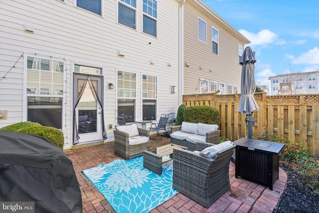 41930 Cushendall Ter, Aldie, VA 20105 - view of patio / terrace featuring an outdoor hangout area and area for grilling