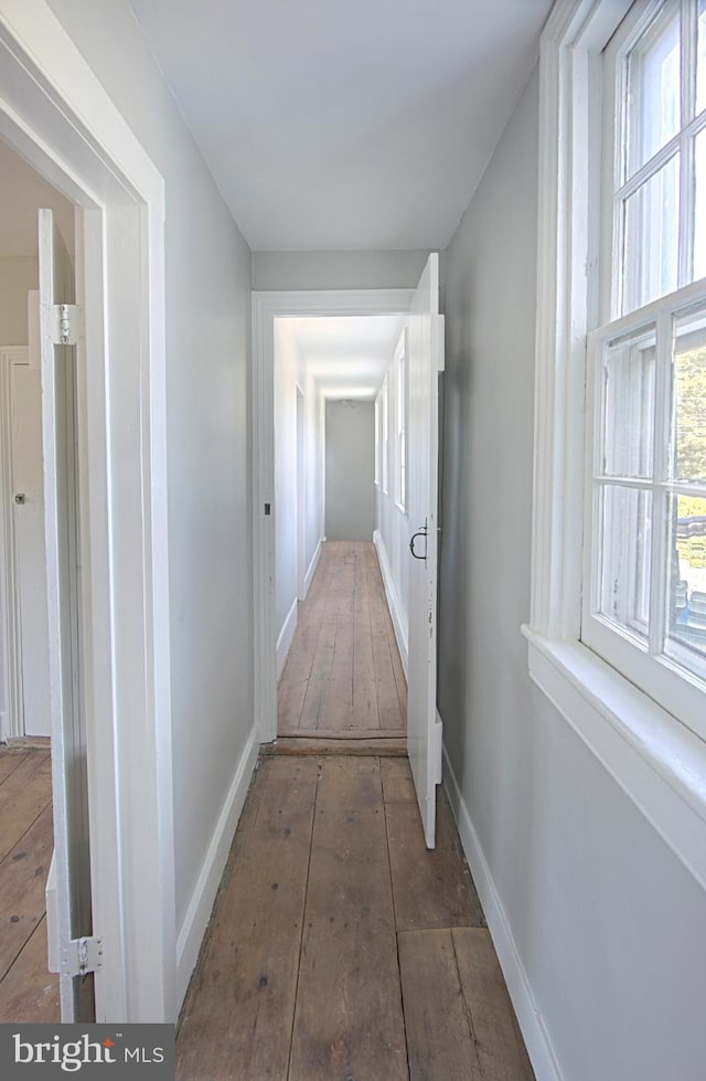 hallway featuring a wealth of natural light