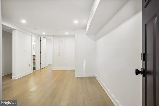 interior space featuring light hardwood / wood-style flooring