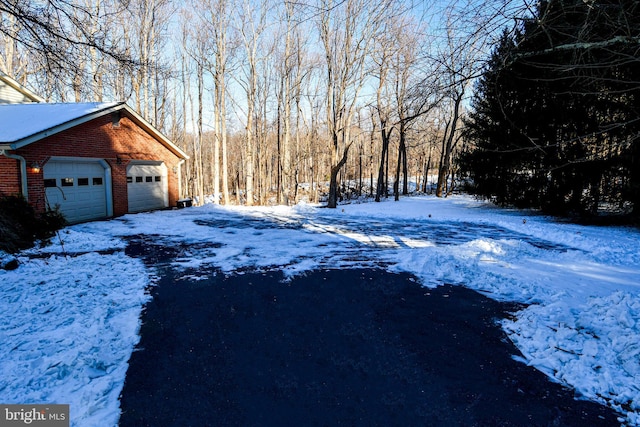 view of snowy yard