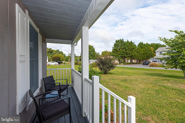 exterior space with covered porch