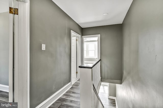 interior space with hardwood / wood-style flooring