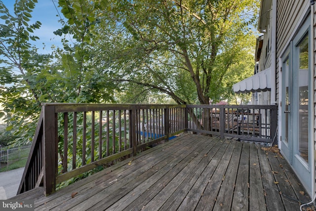 view of wooden terrace