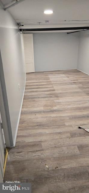 interior space with light wood-type flooring