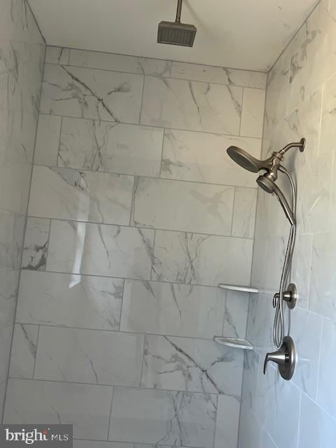 room details with tiled shower