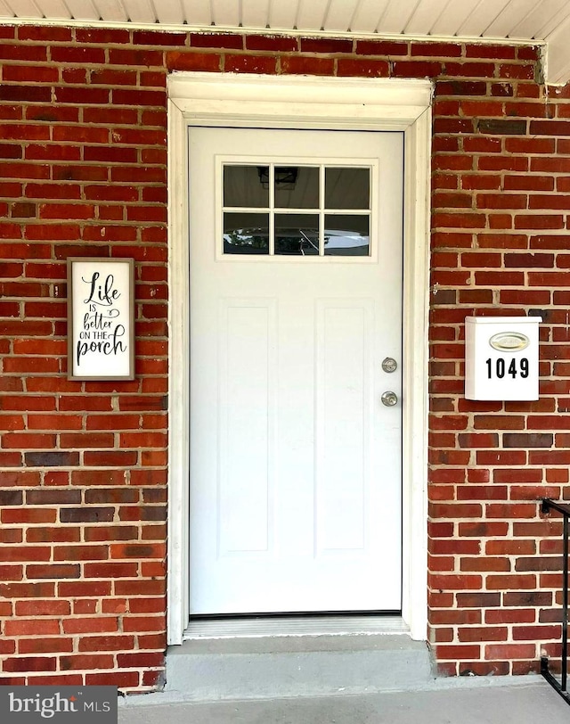 view of entrance to property