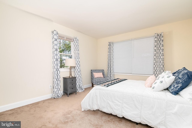 bedroom featuring carpet flooring