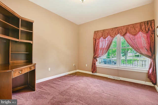 spare room with carpet floors