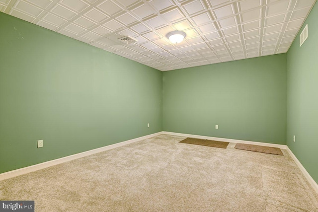 spare room with carpet floors