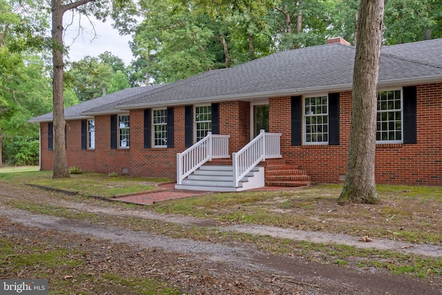 view of ranch-style house