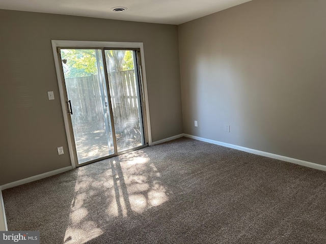 view of carpeted empty room