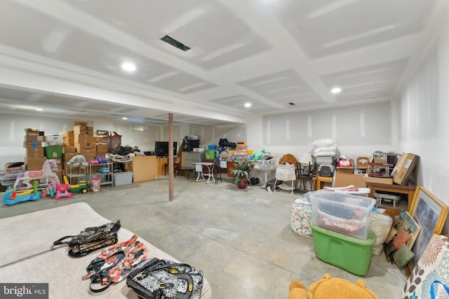 miscellaneous room featuring concrete floors