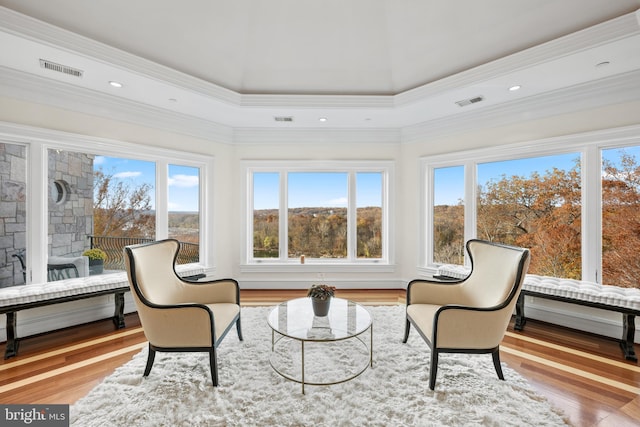 sunroom featuring a wealth of natural light