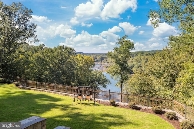 view of yard featuring a playground