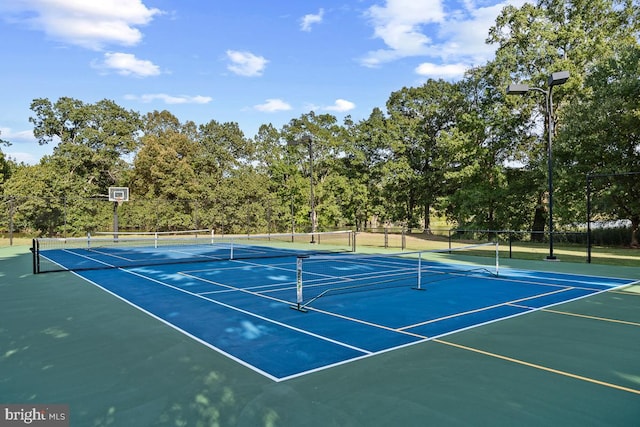 view of tennis court