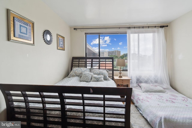 bedroom featuring carpet