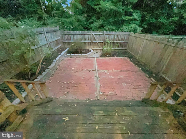 exterior space featuring fence