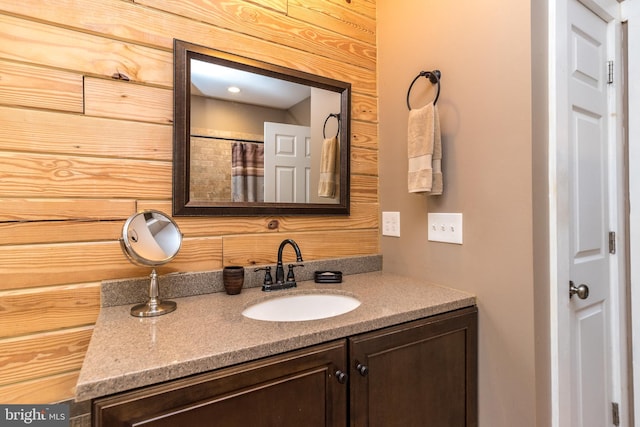 bathroom featuring vanity