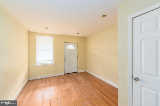 entryway featuring light hardwood / wood-style flooring