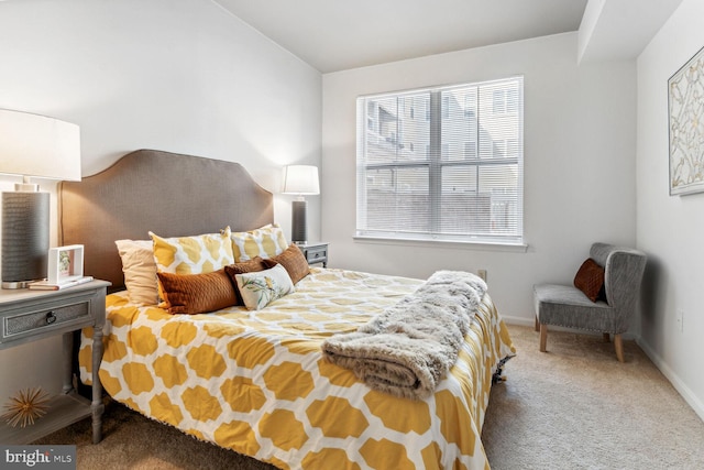 bedroom with carpet