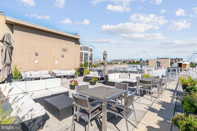 view of patio / terrace featuring outdoor lounge area