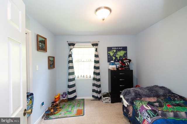 bedroom featuring carpet floors