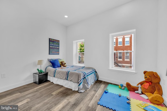 1710 Light St, Baltimore, MD 21230 - bedroom with wood finished floors and recessed lighting