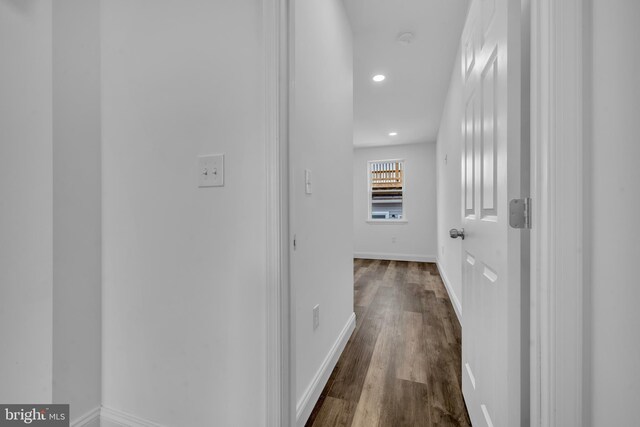 1710 Light St, Baltimore, MD 21230 - hall featuring recessed lighting and dark wood-style flooring