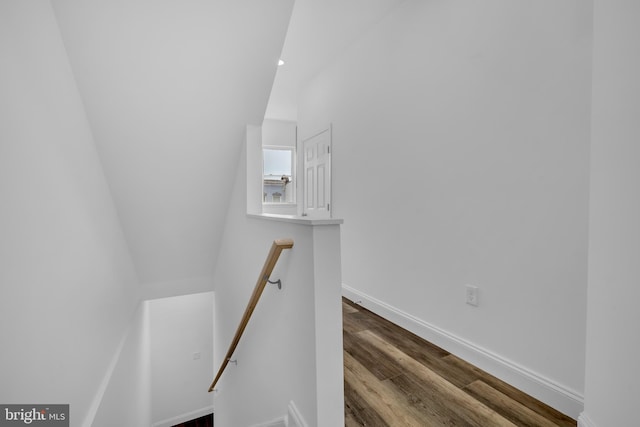 1710 Light St, Baltimore, MD 21230 - staircase with wood finished floors and baseboards