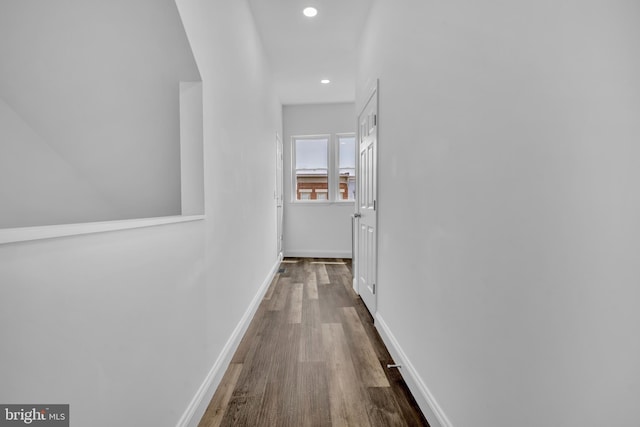 1710 Light St, Baltimore, MD 21230 - hall with dark wood-type flooring and recessed lighting