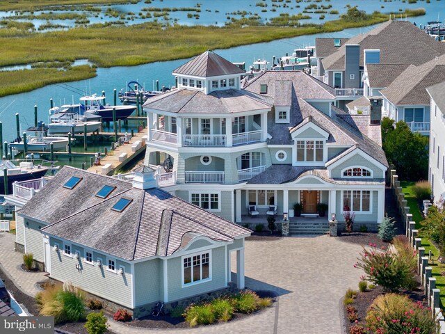 9601 Ocean Vw, Ocean City, MD 21842 - bird's eye view with a water view
