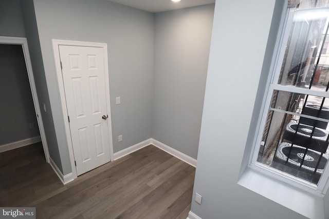 interior space featuring wood-type flooring