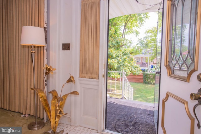 entrance foyer featuring a wealth of natural light